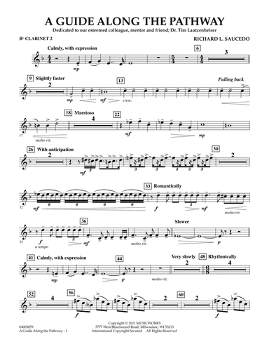 A Guide Along The Pathway - Bb Clarinet 2