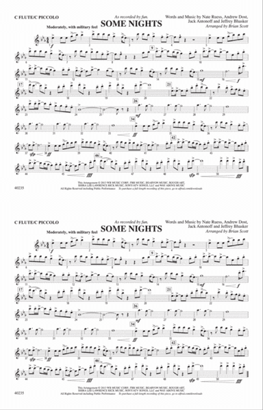 Some Nights: Flute