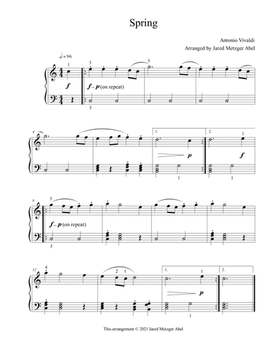 Spring (Easy Chords)