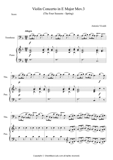 The Four Seasons - Spring (3rd Movement in F)