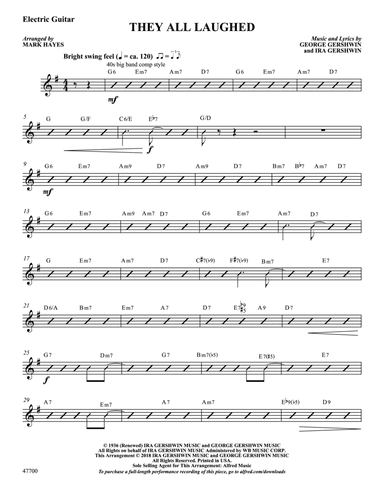 They All Laughed: Guitar