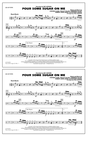 Pour Some Sugar On Me (arr. Paul Murtha) - Quad Toms
