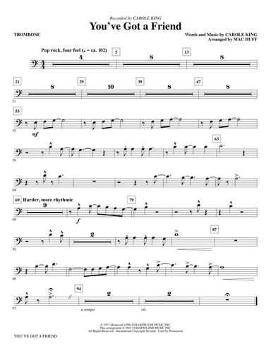 You've Got a Friend - Trombone