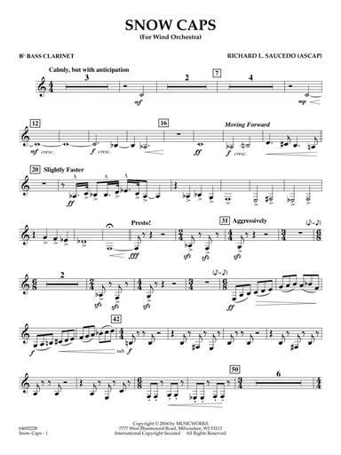 Snow Caps - Bb Bass Clarinet