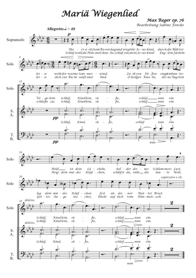 Mariae Wiegenlied (Maria’s Lullabye)