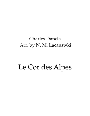 Le Cor des Alpes
