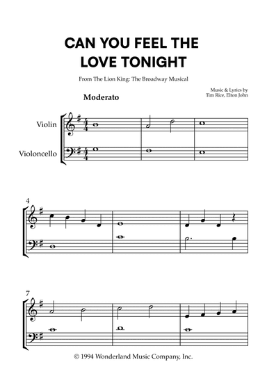 Can You Feel The Love Tonight