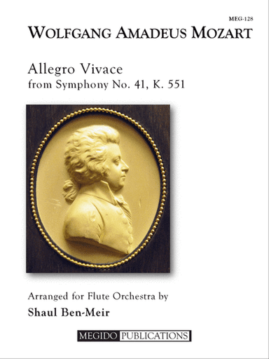 Allegro Vivace from Symphony No. 41 for Flute Choir