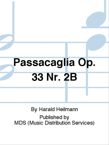 Passacaglia op. 33 Nr. 2B