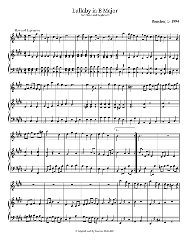 Lullaby in E Major