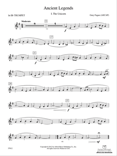 Ancient Legends: 1st B-flat Trumpet