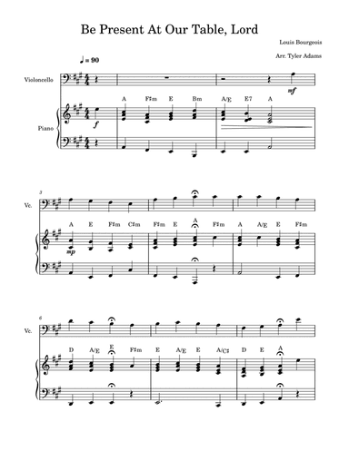 Be Present At Our Table Lord