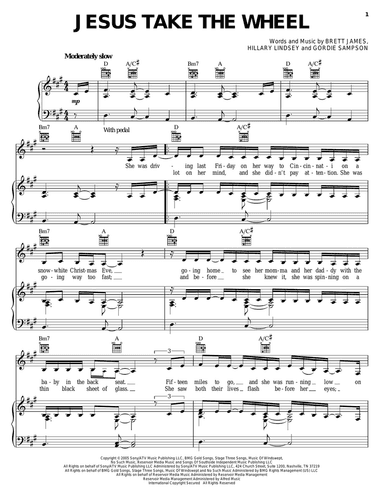 Jesus Take The Wheel