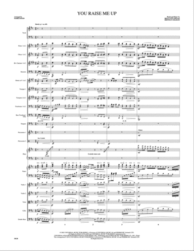You Raise Me Up: Score