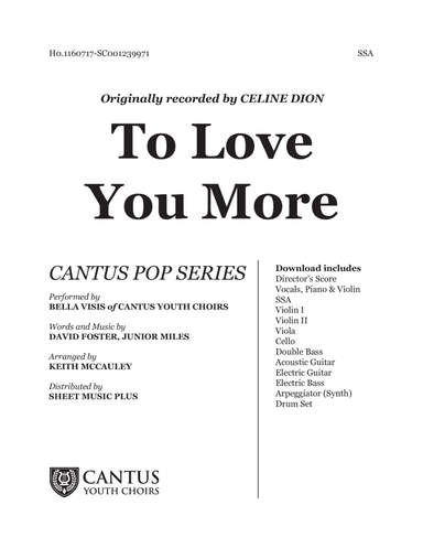 To Love You More