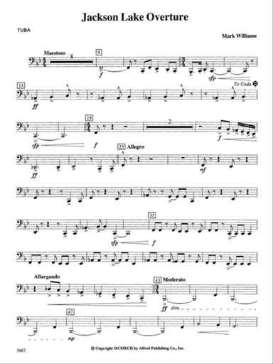 Jackson Lake Overture: Tuba