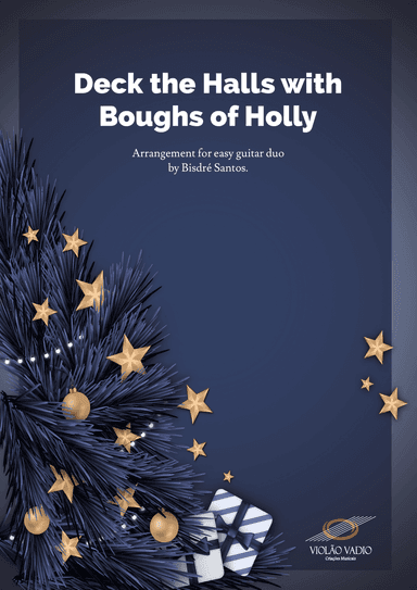 Deck the Halls with Boughs of Holly - Easy Guitar duo