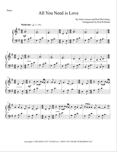 All You Need Is Love