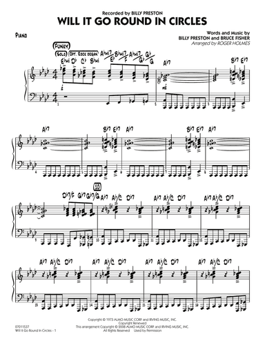 Will It Go Round in Circles? - Piano