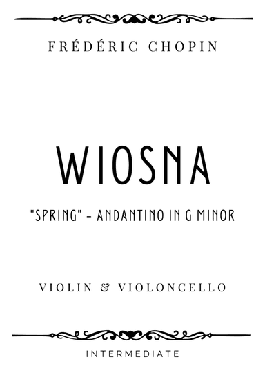 Chopin - Andantino from Wiosna (Spring) in G Minor - Intermediate