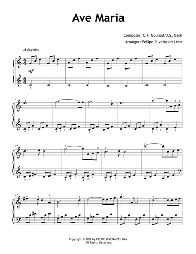 Ave Maria (Easy/Basic Level)