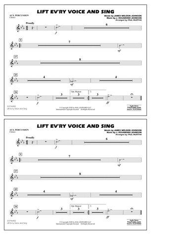Lift Ev'ry Voice and Sing (arr. Paul Murtha) - Aux Percussion