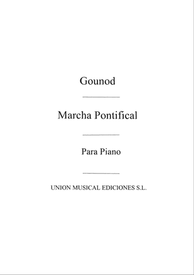 Marcha Pontifical For Piano
