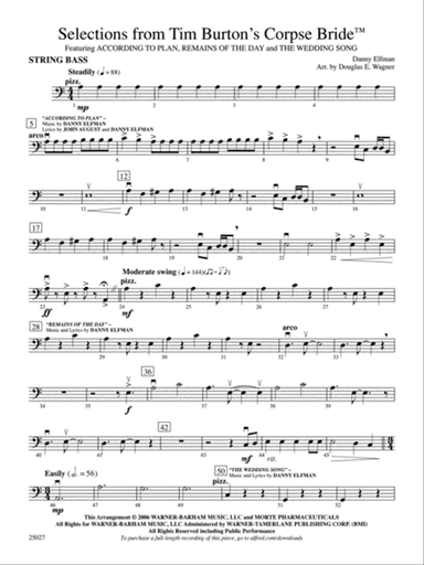 Corpse Bride, Selections from Tim Burton's: String Bass