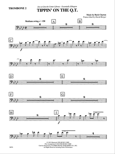 Tippin' on the Q.T.: 2nd Trombone