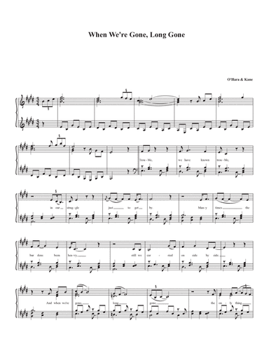 When We're Gone, Long Gone