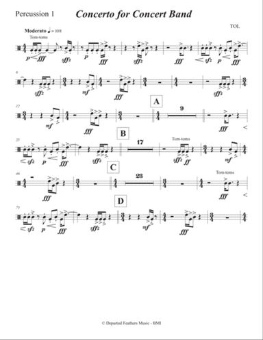 Concerto for Concert Band (2011) Percussion 1