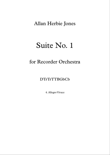 Suite No. 1 - 4. Allegro Vivace