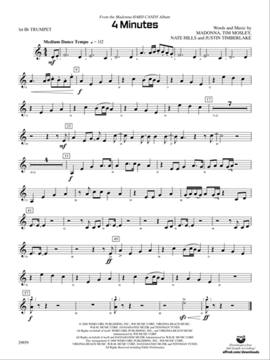 4 Minutes: 1st B-flat Trumpet