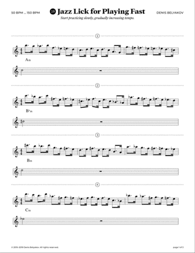 Jazz Lick #19 for Playing Fast