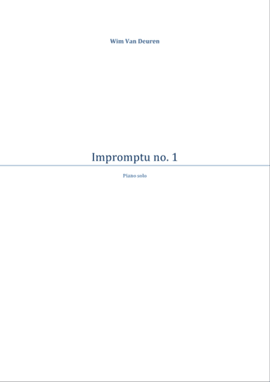 Impromptu no. 1 for piano solo