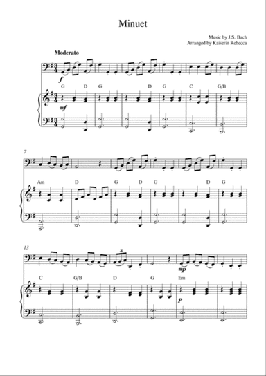 Minuet in G major