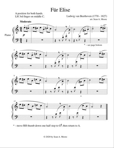 Für Elise for Beginners