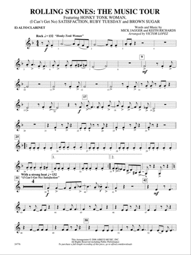 Rolling Stones: The Music Tour: E-flat Alto Clarinet