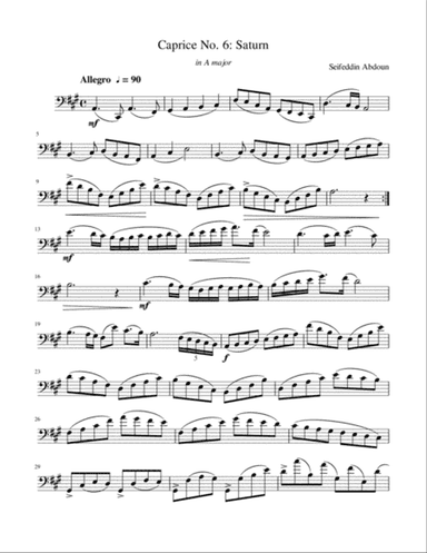 Cello Caprice No. 7 (Uranus) in C minor)