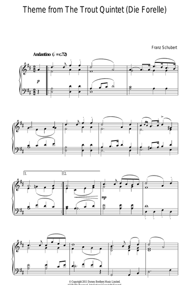 Theme From The Trout Quintet (Die Forelle)