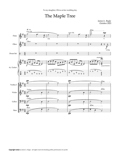 The Maple Tree - Score Only