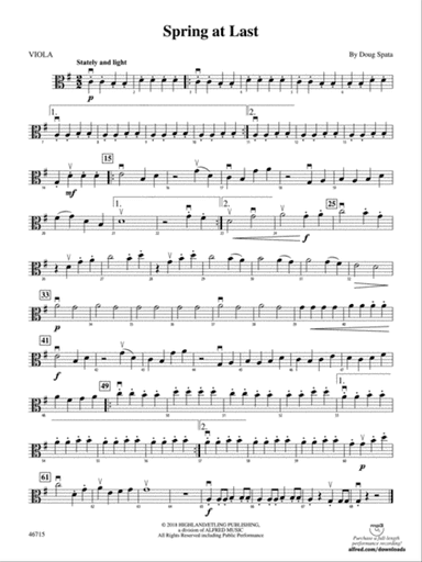 Spring at Last: Viola