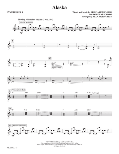Alaska (arr. Alan Billingsley) - Synthesizer I