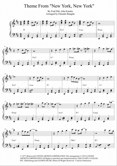 Theme From "new York, New York"