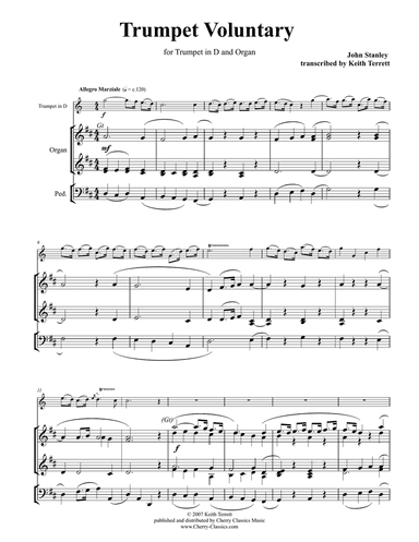 Trumpet Voluntary in D for Trumpet & Organ