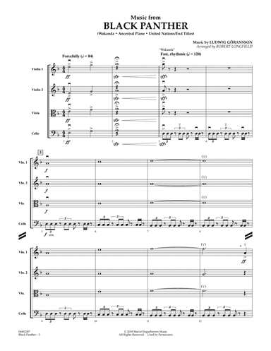 Black Panther (arr. Robert Longfield) - Conductor Score (Full Score)