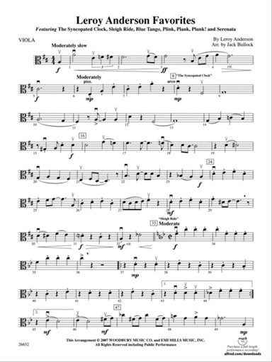 Leroy Anderson Favorites: Viola