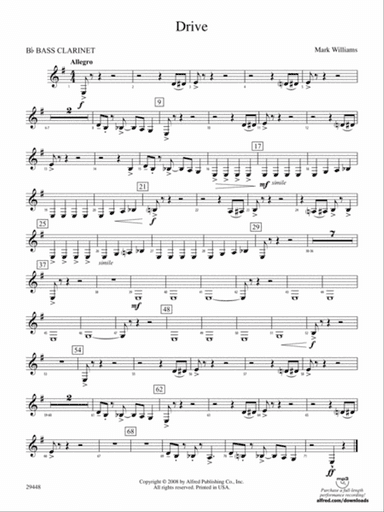 Drive: B-flat Bass Clarinet