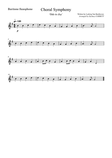 Choral Symphony Ode To Joy