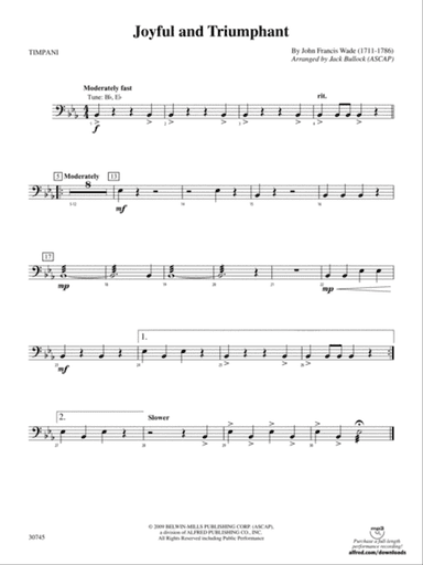 Joyful and Triumphant: Timpani
